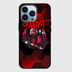 Чехол для iPhone 13 Pro Slipknot art black, цвет: 3D-черный