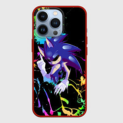 Чехол для iPhone 13 Pro Sonic Exe - Hedgehog - video game, цвет: 3D-красный