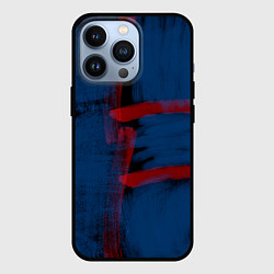 Чехол iPhone 13 Pro Абстрактный сине-красный