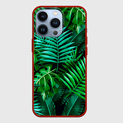 Чехол iPhone 13 Pro Тропические растения - текстура