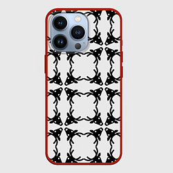 Чехол iPhone 13 Pro Черные рождественские олени