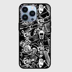 Чехол для iPhone 13 Pro JDM Pattern, цвет: 3D-черный