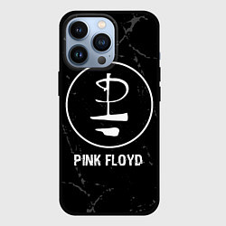 Чехол для iPhone 13 Pro Pink Floyd glitch на темном фоне, цвет: 3D-черный