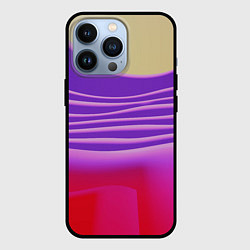 Чехол iPhone 13 Pro Волнообразные листы разных цветов