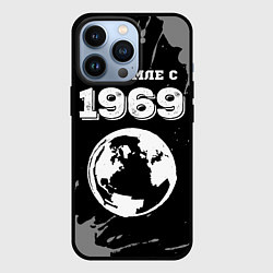 Чехол для iPhone 13 Pro На Земле с 1969: краска на темном, цвет: 3D-черный