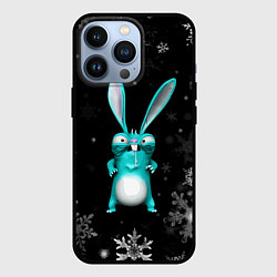 Чехол для iPhone 13 Pro Cheeky rabbit celebrates the new year, цвет: 3D-черный