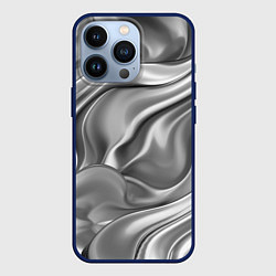 Чехол для iPhone 13 Pro Плавленное серебро, цвет: 3D-тёмно-синий