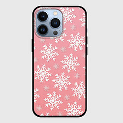 Чехол для iPhone 13 Pro Снегопад, цвет: 3D-черный