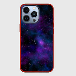 Чехол для iPhone 13 Pro Космос с галактиками, цвет: 3D-красный