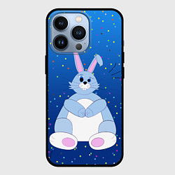 Чехол для iPhone 13 Pro Косой кролик и конфетти, цвет: 3D-черный