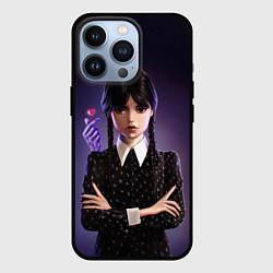 Чехол для iPhone 13 Pro Красивая Уэнсдэй, цвет: 3D-черный