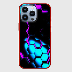 Чехол iPhone 13 Pro Неоновая броня fortnite