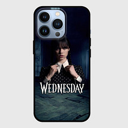 Чехол для iPhone 13 Pro Wednesday dark, цвет: 3D-черный