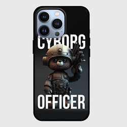 Чехол для iPhone 13 Pro Cyborg officer, цвет: 3D-черный