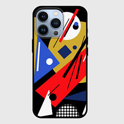 Чехол для iPhone 13 Pro Абстракция в стиле супрематизм, цвет: 3D-черный