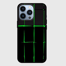 Чехол для iPhone 13 Pro Абстрактные лучи лазерные, цвет: 3D-черный