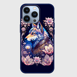 Чехол для iPhone 13 Pro Мистическая волчица, цвет: 3D-тёмно-синий