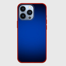 Чехол для iPhone 13 Pro Кобальтовый градиент, цвет: 3D-красный