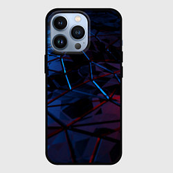 Чехол для iPhone 13 Pro Абстрактные грани, цвет: 3D-черный