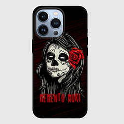 Чехол для iPhone 13 Pro Санта Муэрте - Memento Mori, цвет: 3D-черный