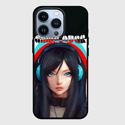 Чехол для iPhone 13 Pro Геймер-девушка аниме - гейм овер, цвет: 3D-черный