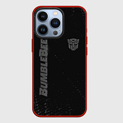 Чехол для iPhone 13 Pro Bumblebee Бамблби темный, цвет: 3D-красный