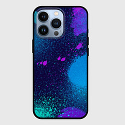 Чехол для iPhone 13 Pro Брызги краски, цвет: 3D-черный