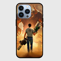 Чехол для iPhone 13 Pro Serious Sam, цвет: 3D-черный