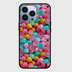 Чехол для iPhone 13 Pro Конфетные камешки Монпансье, цвет: 3D-черный