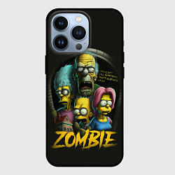 Чехол для iPhone 13 Pro Simpsons zombie, цвет: 3D-черный