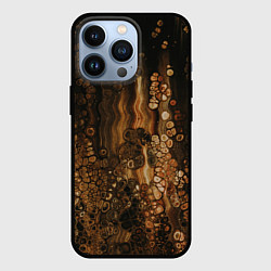 Чехол для iPhone 13 Pro Тёмные камни и тёмные краски в воде, цвет: 3D-черный