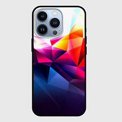 Чехол для iPhone 13 Pro Poly stiil collection, цвет: 3D-черный