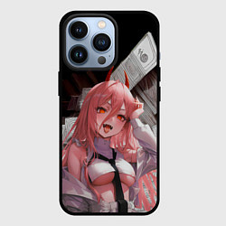 Чехол для iPhone 13 Pro Человек-Бензопила: Манящая Пауэр, цвет: 3D-черный