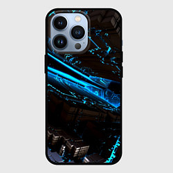 Чехол для iPhone 13 Pro Digital space abstraction, цвет: 3D-черный
