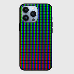 Чехол для iPhone 13 Pro Multicolored texture, цвет: 3D-черный