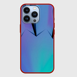 Чехол для iPhone 13 Pro Светлые фигуры и листы, цвет: 3D-красный