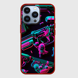 Чехол iPhone 13 Pro Неоновый пистолет