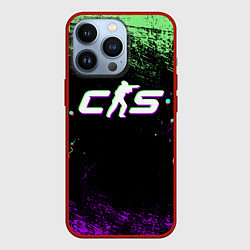 Чехол для iPhone 13 Pro Counter Strike 2 - Neon, цвет: 3D-красный