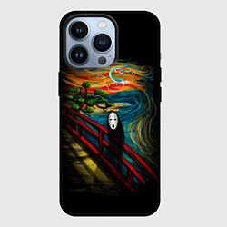 Чехол для iPhone 13 Pro Унесенные призраками Безликий бог в стиле Ван Гога, цвет: 3D-черный
