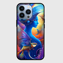 Чехол для iPhone 13 Pro Синяя Фея, цвет: 3D-черный