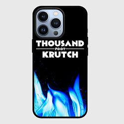 Чехол для iPhone 13 Pro Thousand Foot Krutch blue fire, цвет: 3D-черный