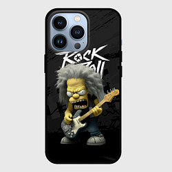 Чехол для iPhone 13 Pro Rock and Roll Simpsons, цвет: 3D-черный