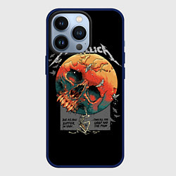 Чехол для iPhone 13 Pro Metallica - Металлика, цвет: 3D-тёмно-синий