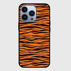 Чехол для iPhone 13 Pro Тигра, цвет: 3D-черный