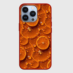 Чехол iPhone 13 Pro Сочная текстура из долек апельсина