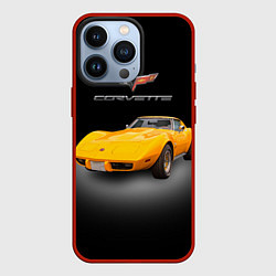 Чехол iPhone 13 Pro Американский спорткар Chevrolet Corvette Stingray