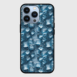 Чехол для iPhone 13 Pro Сочная текстура из ледяных кубиков, цвет: 3D-черный