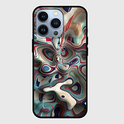 Чехол для iPhone 13 Pro Сгусток красок, цвет: 3D-черный