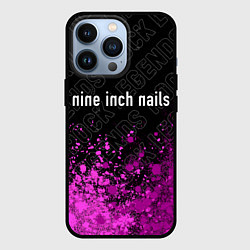 Чехол для iPhone 13 Pro Nine Inch Nails rock legends: символ сверху, цвет: 3D-черный