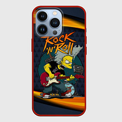 Чехол для iPhone 13 Pro Simpsons RocknRoll, цвет: 3D-красный